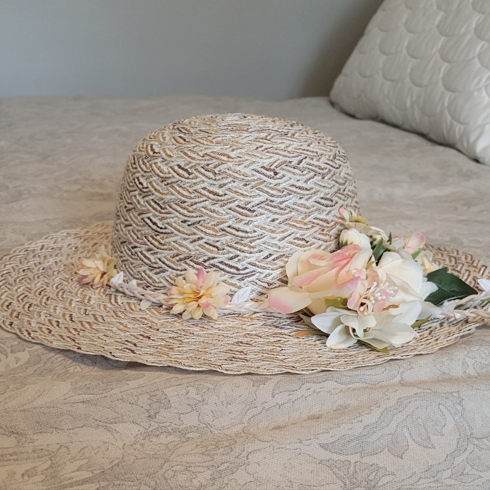 4/$15 SALE Floral Cottagecore Fairy Sun Garden Hat New